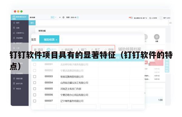 钉钉软件项目具有的显著特征（钉钉软件的特点）