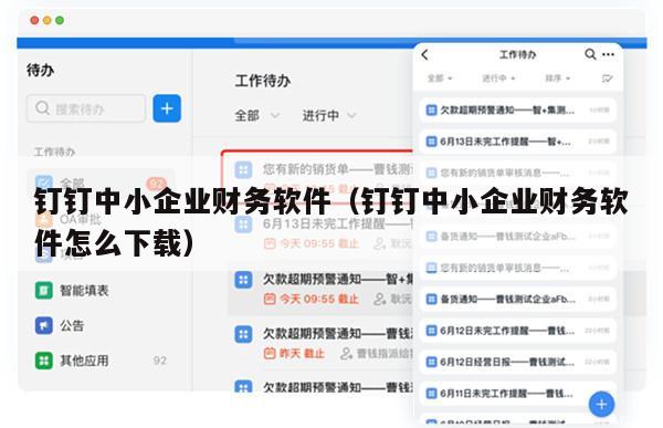 钉钉中小企业财务软件（钉钉中小企业财务软件怎么下载）