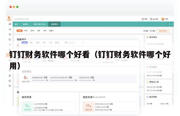钉钉财务软件哪个好看（钉钉财务软件哪个好用）