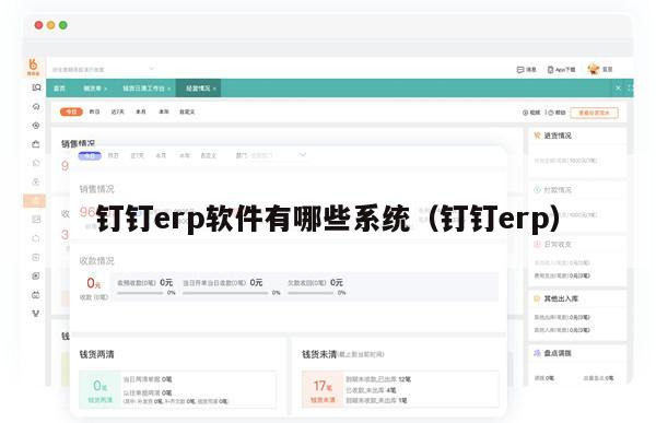 钉钉erp软件有哪些系统（钉钉erp）