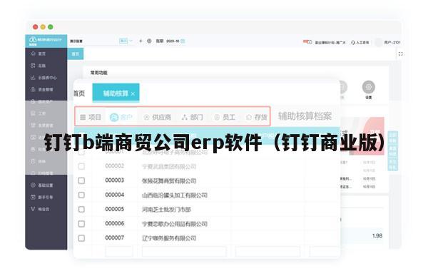 钉钉b端商贸公司erp软件（钉钉商业版）