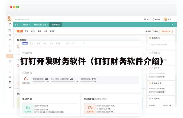 钉钉开发财务软件（钉钉财务软件介绍）