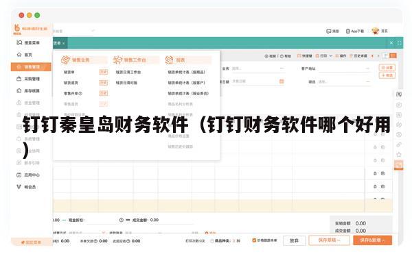 钉钉秦皇岛财务软件（钉钉财务软件哪个好用）