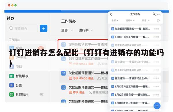 钉钉进销存怎么配比（钉钉有进销存的功能吗）