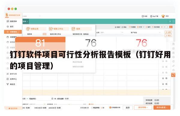 钉钉软件项目可行性分析报告模板（钉钉好用的项目管理）