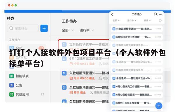钉钉个人接软件外包项目平台（个人软件外包接单平台）
