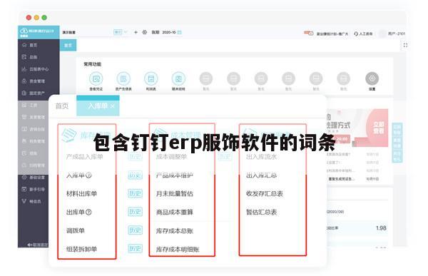 包含钉钉erp服饰软件的词条