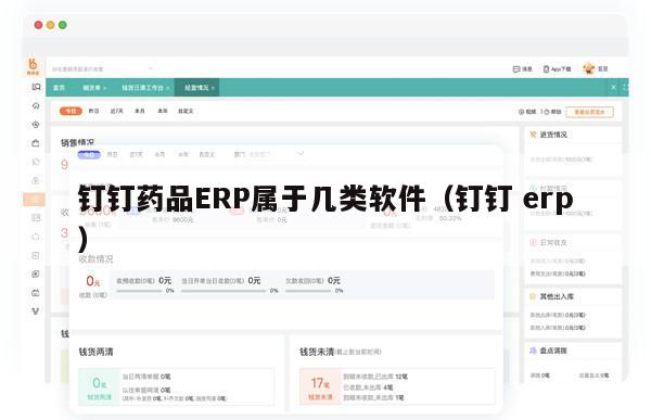 钉钉药品ERP属于几类软件（钉钉 erp）