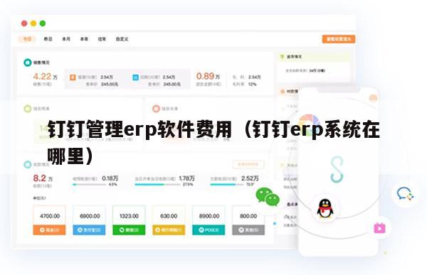 钉钉管理erp软件费用（钉钉erp系统在哪里）