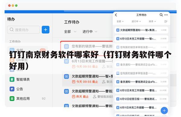 钉钉南京财务软件哪家好（钉钉财务软件哪个好用）