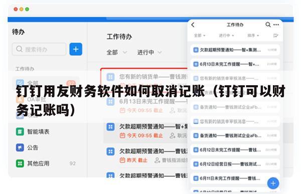 钉钉用友财务软件如何取消记账（钉钉可以财务记账吗）