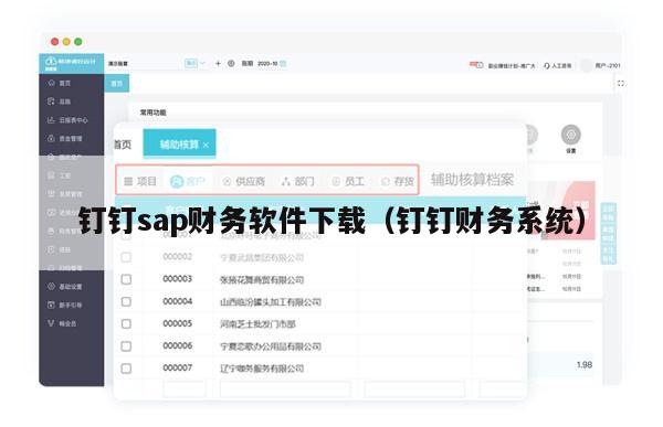 钉钉sap财务软件下载（钉钉财务系统）