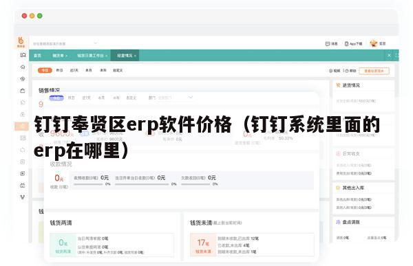 钉钉奉贤区erp软件价格（钉钉系统里面的erp在哪里）