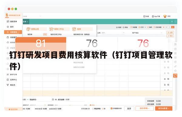 钉钉研发项目费用核算软件（钉钉项目管理软件）