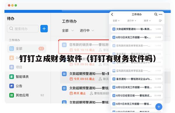 钉钉立成财务软件（钉钉有财务软件吗）