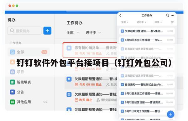钉钉软件外包平台接项目（钉钉外包公司）