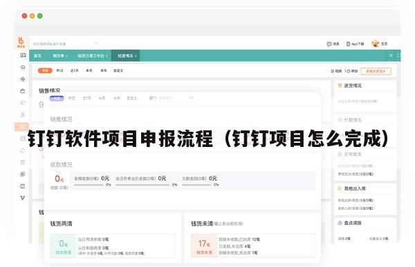钉钉软件项目申报流程（钉钉项目怎么完成）