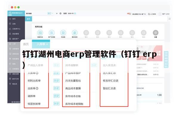 钉钉湖州电商erp管理软件（钉钉 erp）