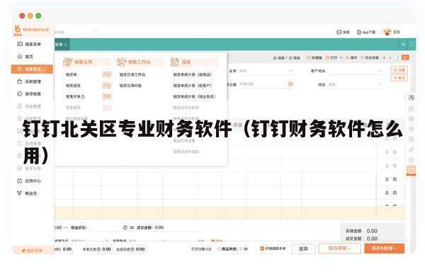 钉钉北关区专业财务软件（钉钉财务软件怎么用）