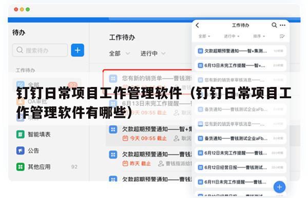 钉钉日常项目工作管理软件（钉钉日常项目工作管理软件有哪些）