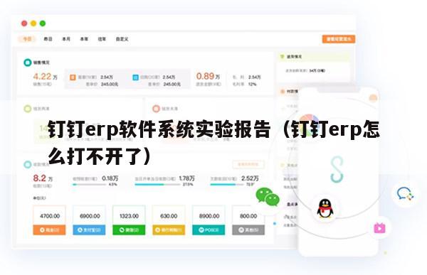 钉钉erp软件系统实验报告（钉钉erp怎么打不开了）