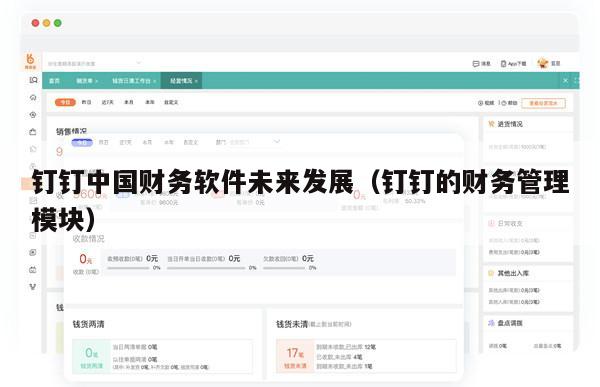 钉钉中国财务软件未来发展（钉钉的财务管理模块）