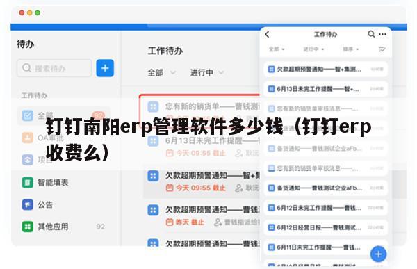 钉钉南阳erp管理软件多少钱（钉钉erp收费么）