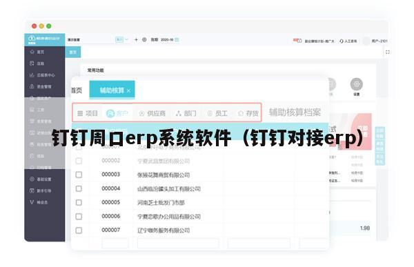 钉钉周口erp系统软件（钉钉对接erp）