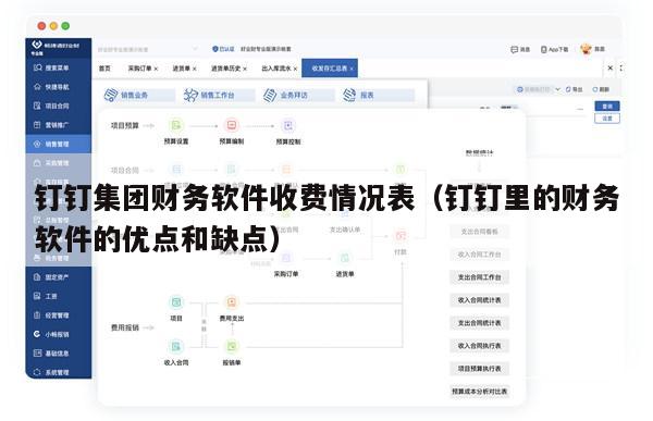 钉钉集团财务软件收费情况表（钉钉里的财务软件的优点和缺点）