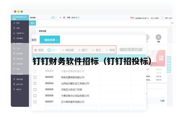 钉钉财务软件招标（钉钉招投标）
