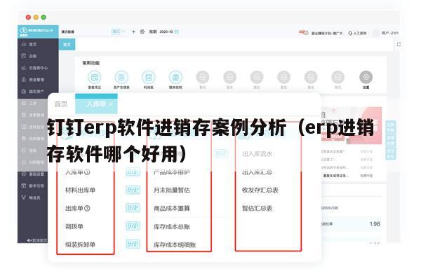 钉钉erp软件进销存案例分析（erp进销存软件哪个好用）