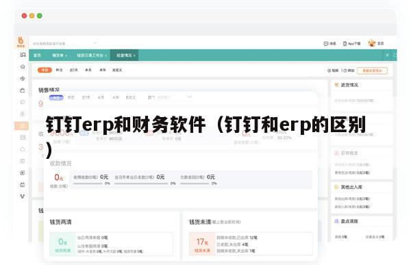 钉钉erp和财务软件（钉钉和erp的区别）