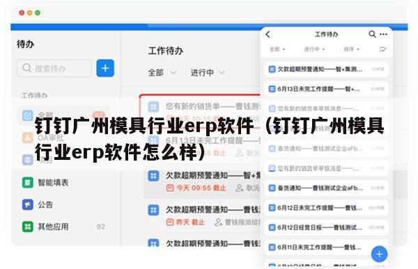 钉钉广州模具行业erp软件（钉钉广州模具行业erp软件怎么样）