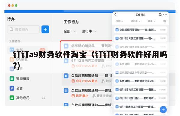 钉钉a9财务软件淘宝（钉钉财务软件好用吗?）