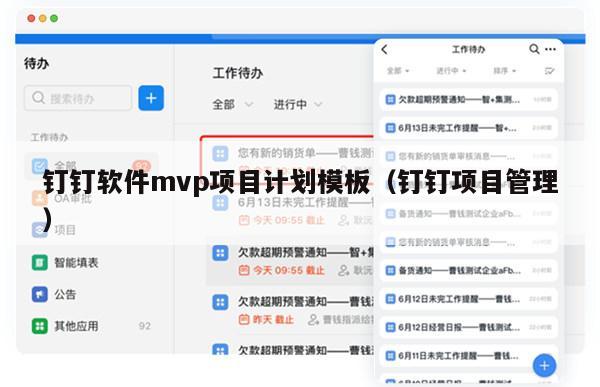 钉钉软件mvp项目计划模板（钉钉项目管理）