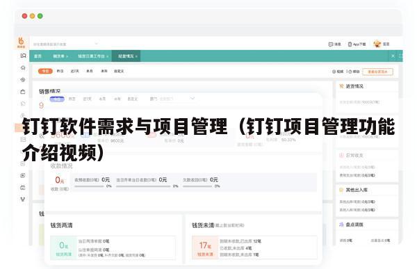 钉钉软件需求与项目管理（钉钉项目管理功能介绍视频）