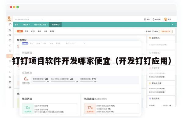 钉钉项目软件开发哪家便宜（开发钉钉应用）