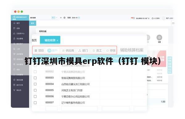 钉钉深圳市模具erp软件（钉钉 模块）