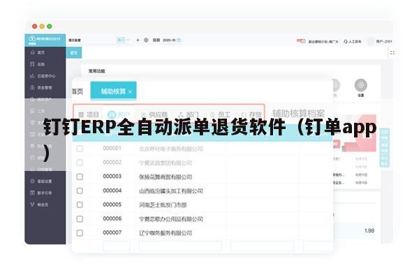 钉钉ERP全自动派单退货软件（钉单app）