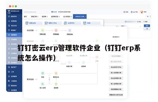 钉钉密云erp管理软件企业（钉钉erp系统怎么操作）