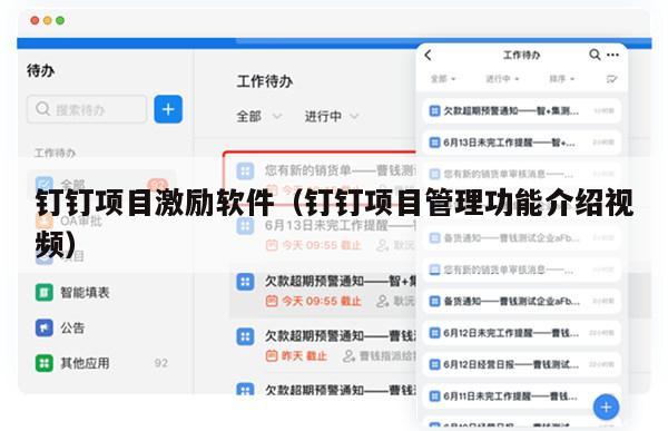 钉钉项目激励软件（钉钉项目管理功能介绍视频）