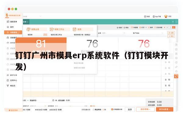 钉钉广州市模具erp系统软件（钉钉模块开发）