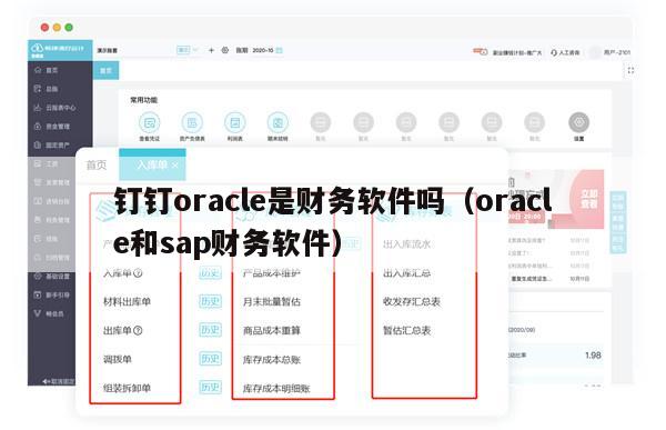 钉钉oracle是财务软件吗（oracle和sap财务软件）