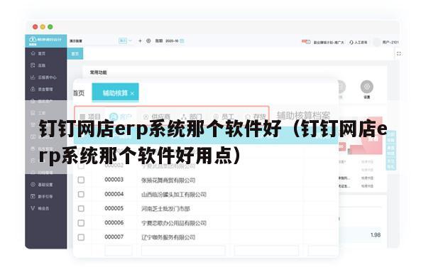 钉钉网店erp系统那个软件好（钉钉网店erp系统那个软件好用点）