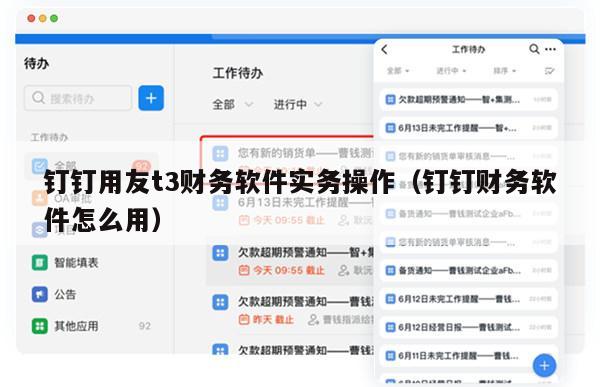 钉钉用友t3财务软件实务操作（钉钉财务软件怎么用）