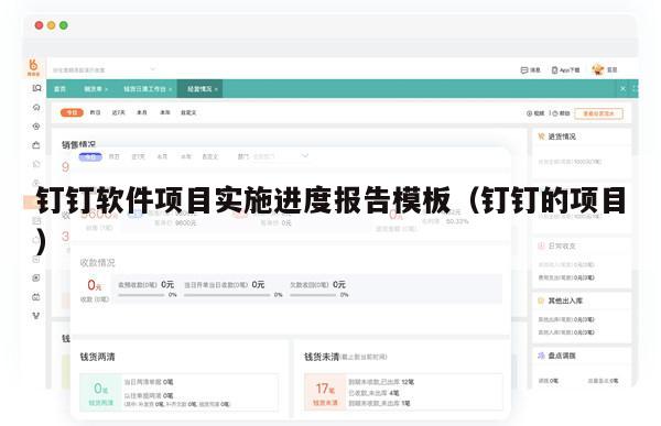 钉钉软件项目实施进度报告模板（钉钉的项目）