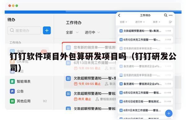 钉钉软件项目外包算研发项目吗（钉钉研发公司）