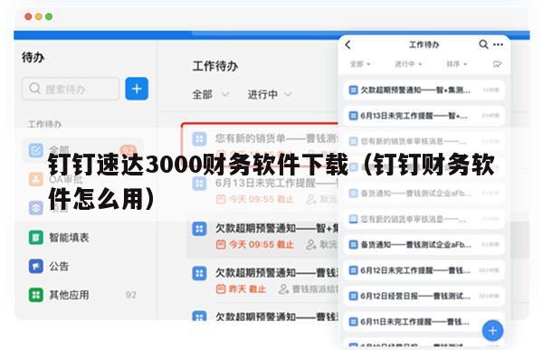 钉钉速达3000财务软件下载（钉钉财务软件怎么用）