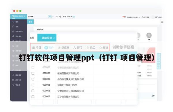 钉钉软件项目管理ppt（钉钉 项目管理）