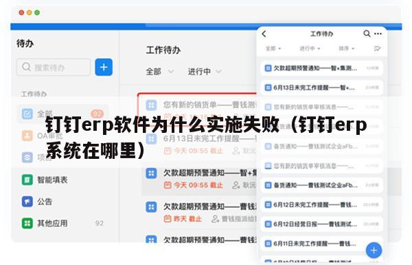 钉钉erp软件为什么实施失败（钉钉erp系统在哪里）